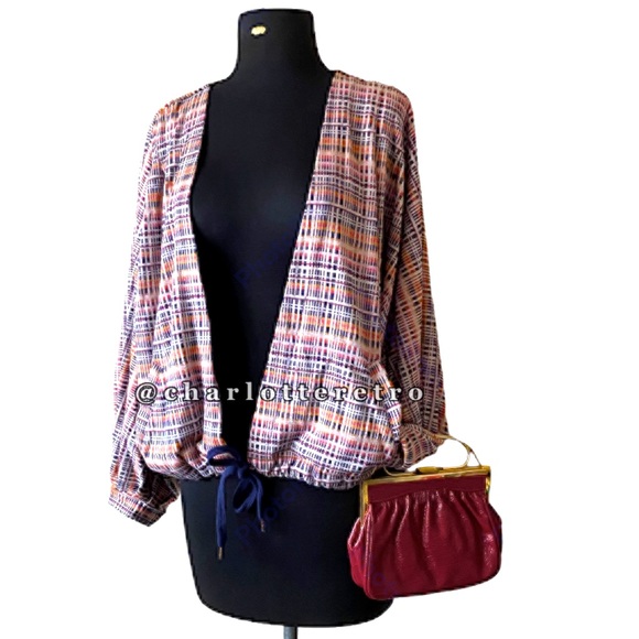 70s vtg Faux Leather Handbag - Picture 3 of 12